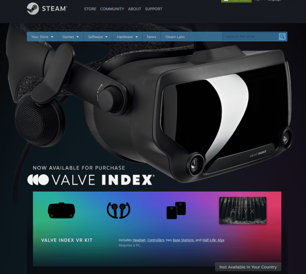 this is what the valve index vr headset looks like